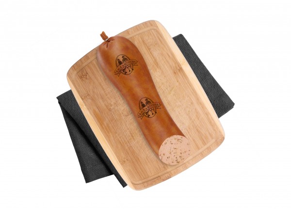 Feine Leberwurst mit Steinpilzen